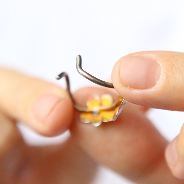 Ring in silver, Hydrangea , фото 2