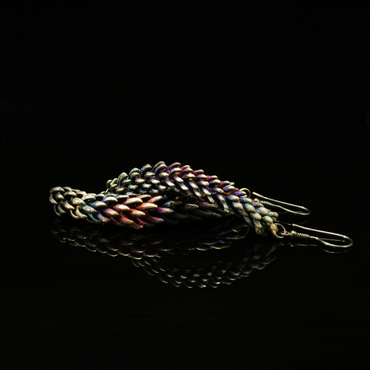 Серьги в серебре Before Time, Араукария, фото 3