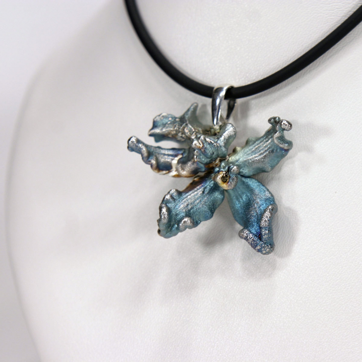 Кулон в серебре Fleur de Magique, Орхидея, фото 2