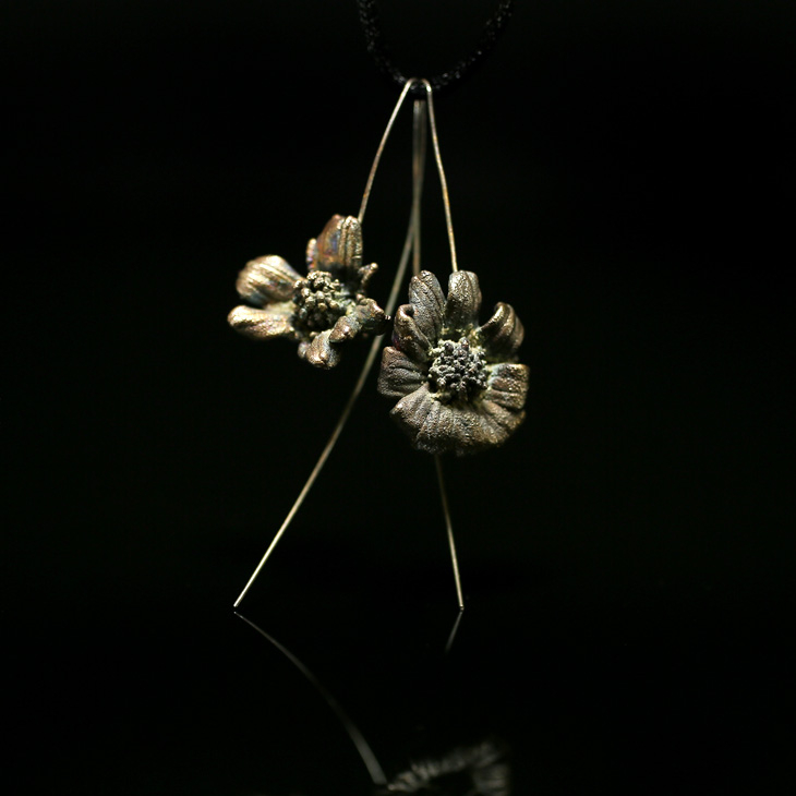 Серьги в серебре Fleur de Magique, Экзотические Цветы, фото 1