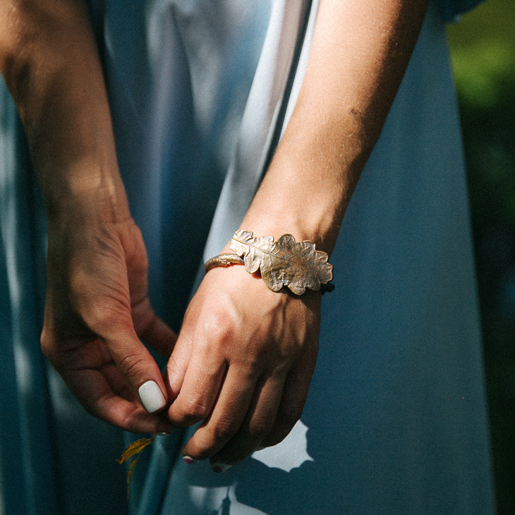 Браслет Power в серебре, Дуб, фото 2