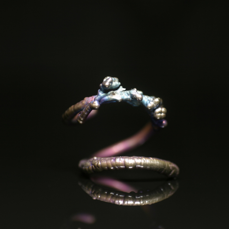 Кольцо в серебре Fleur de Magique, Лимониум, фото 1