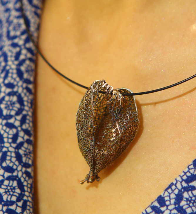 Pendant in silver, Physalis, фото 3