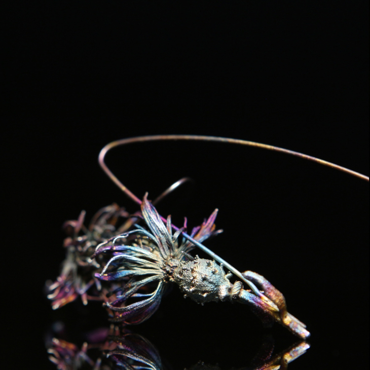 Серьги в серебре Fleur de Magique, Васильки, фото 3