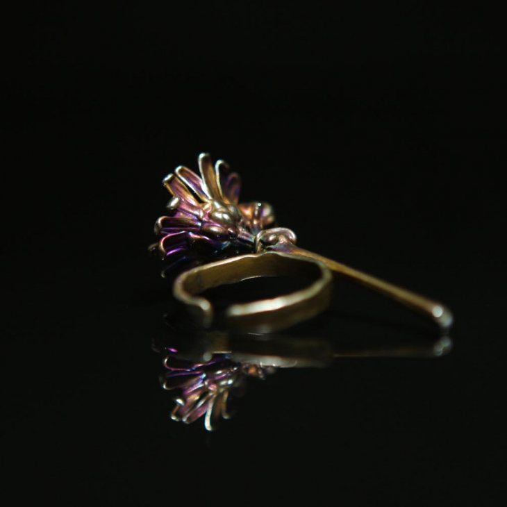 Кольцо в серебре Fleur de Magique, Ромашка, фото 3