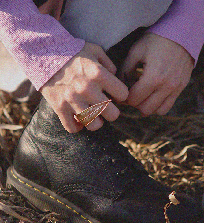 Кольцо в серебре Poison, Олеандр, фото 2