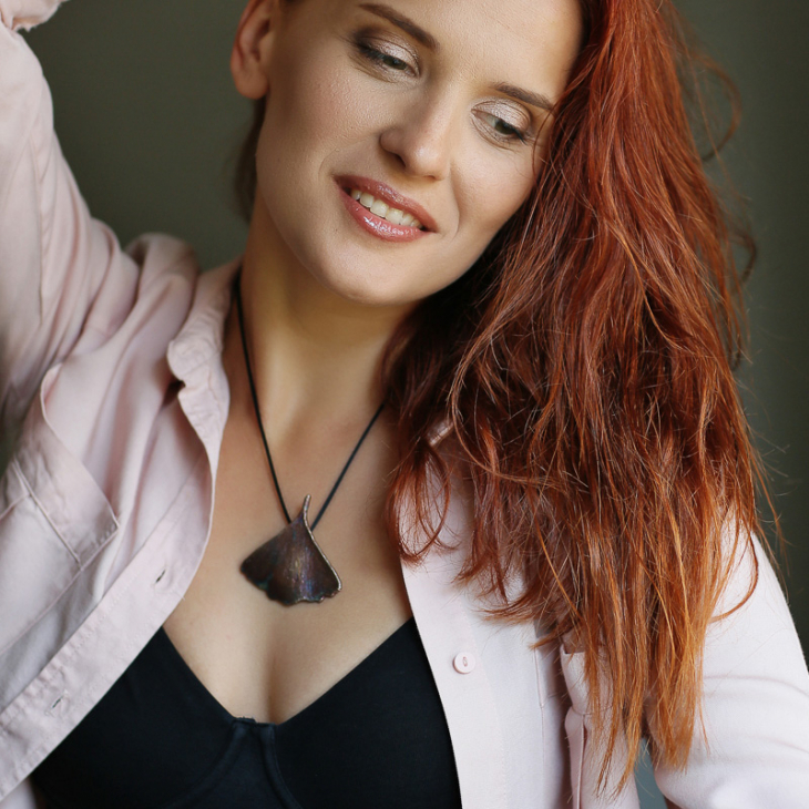 Кулон в серебре Love Alchemy, Гинкго, фото 2