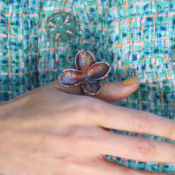 Rings in silver, Hydrangea , фото 3