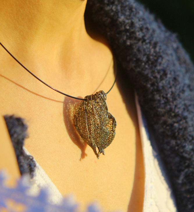 Pendant in silver, Physalis, фото 2