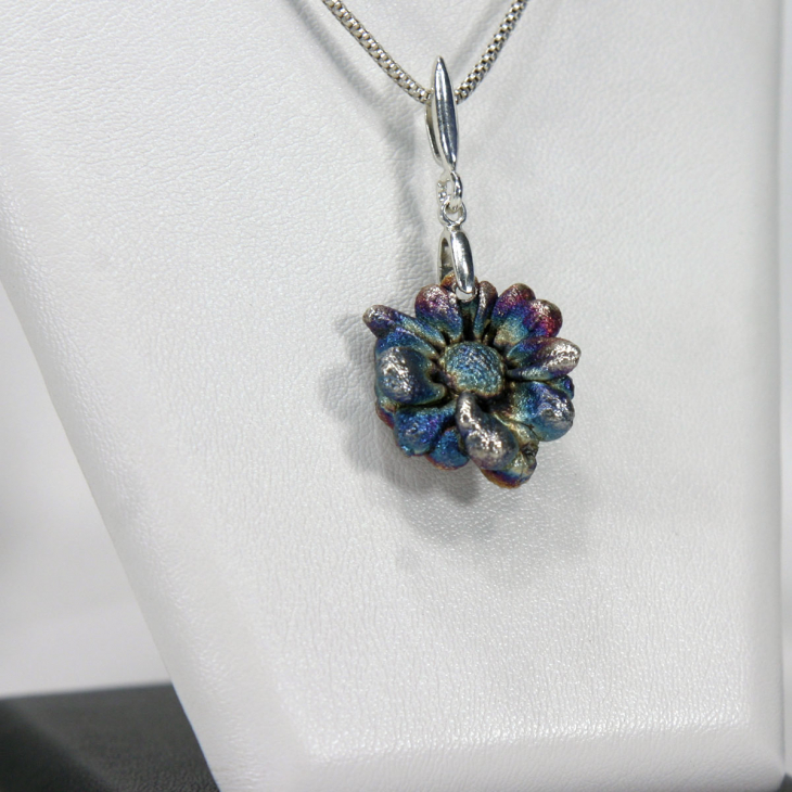 Кулон в серебре Fleur de Magique, Хризантема, фото 2