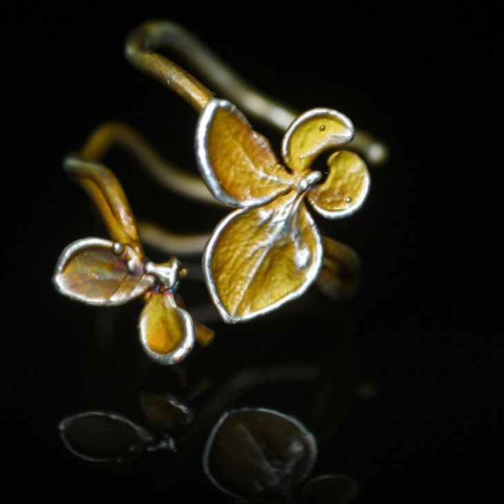 Rings in silver, Hydrangea , фото 1