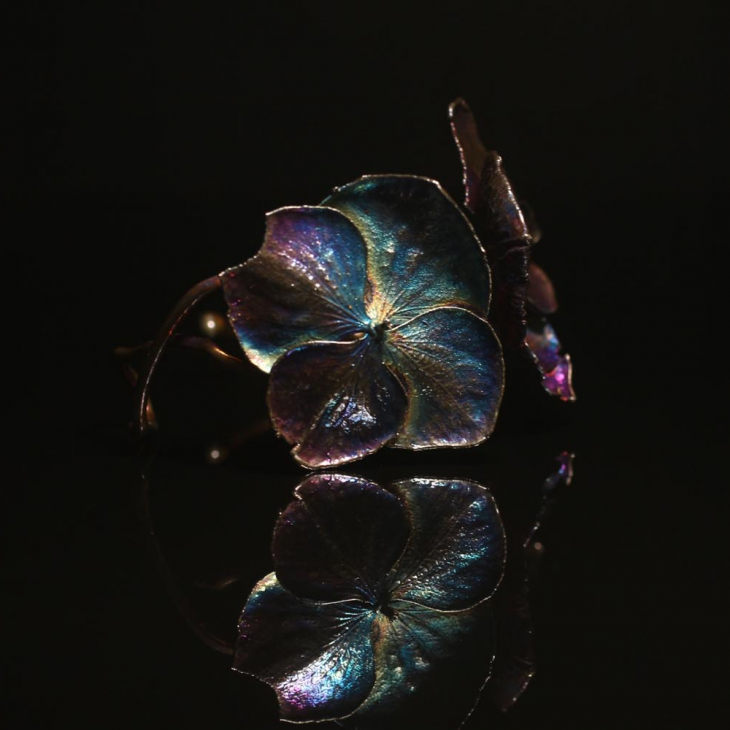 Браслет в серебре Fleur de Magique, Гортензия , фото 3