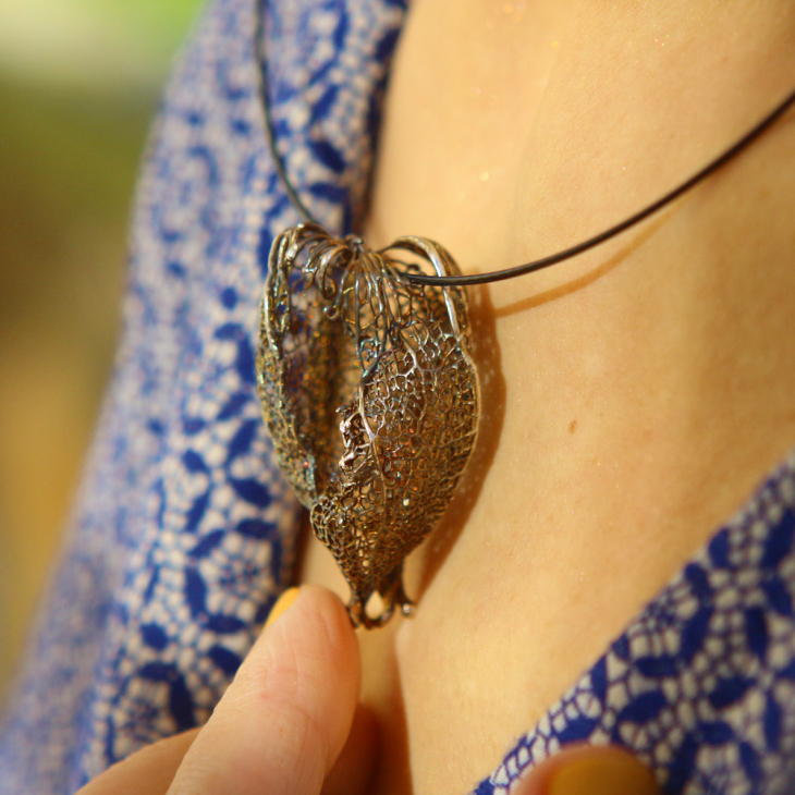 Pendant in silver, Physalis, фото 6