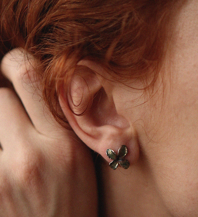 Серьги в серебре Fleur de Magique, Cирень, фото 2