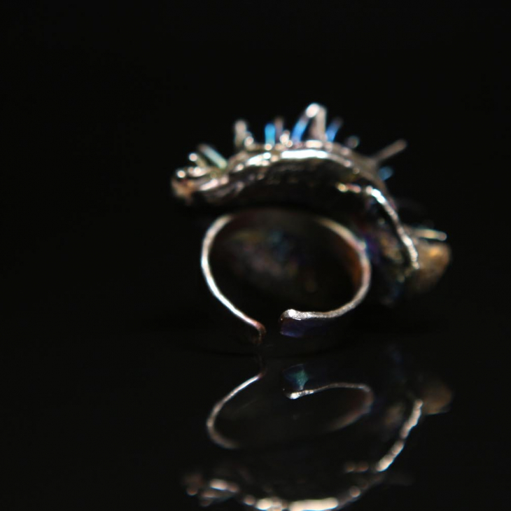 Кольцо в серебре Love Alchemy, Каштан, фото 2