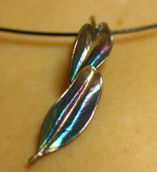 Boxwood pendant in silver, фото 3