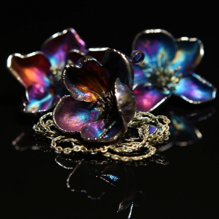 Кулон в серебре Fleur de Magique, Айва, фото 2