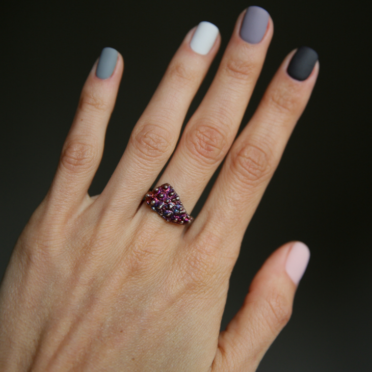 Кольцо в серебре Love Alchemy, Личи, фото 2