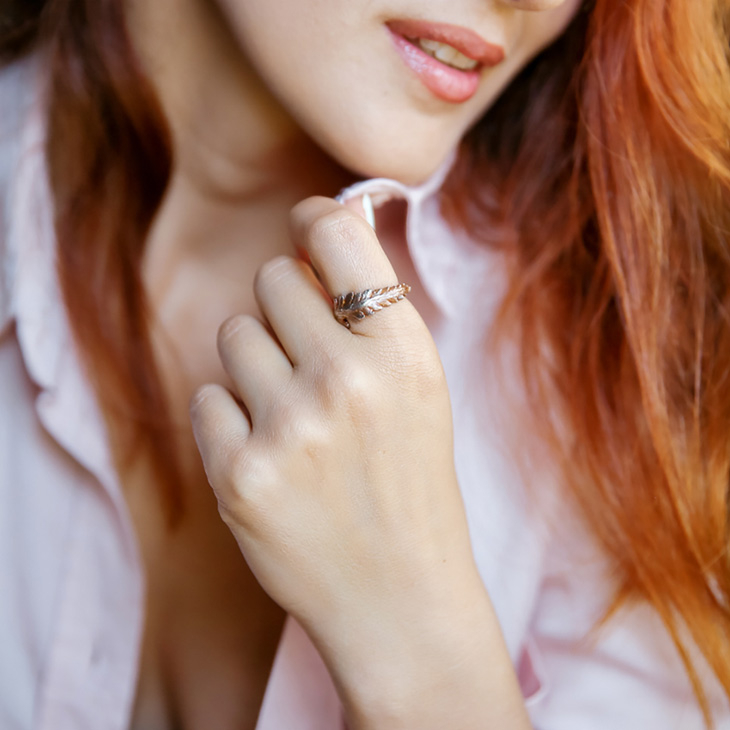 Кольцо в серебре Fern Flower, Папоротник, фото 2