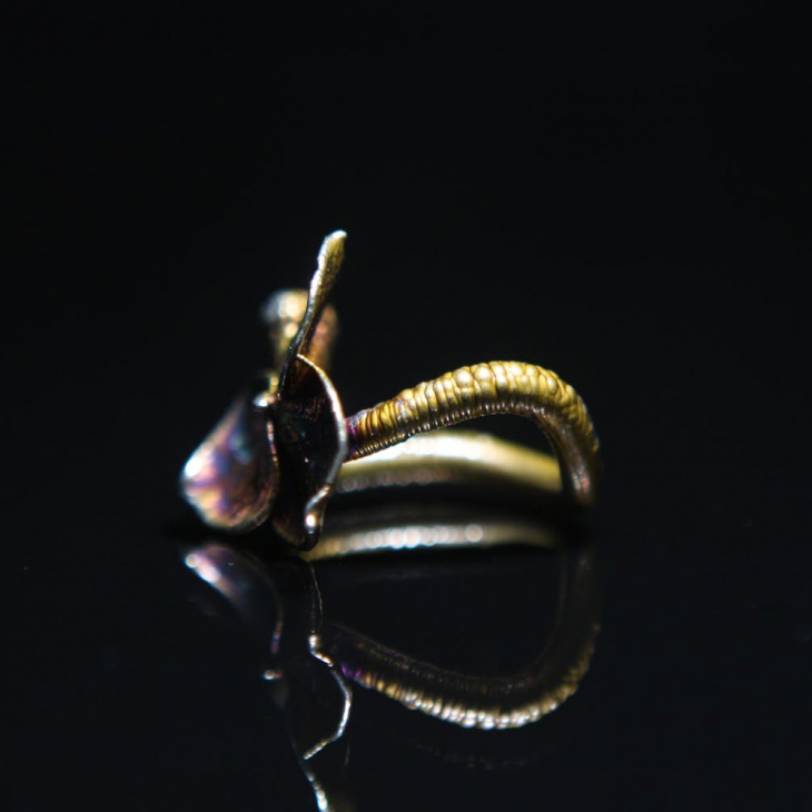 Кольцо в серебре Fleur de Magique, Гортензия, фото 2