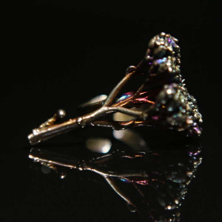 Кольцо в серебре Mystique, Тысячелистник, фото 1