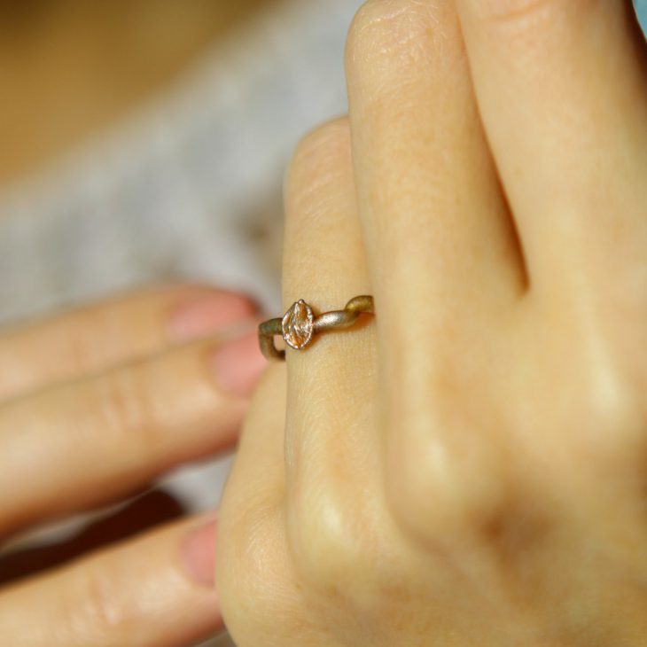 Ring in silver, Hydrangea , фото 3