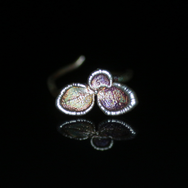 Ring in silver, Hydrangea , фото 4