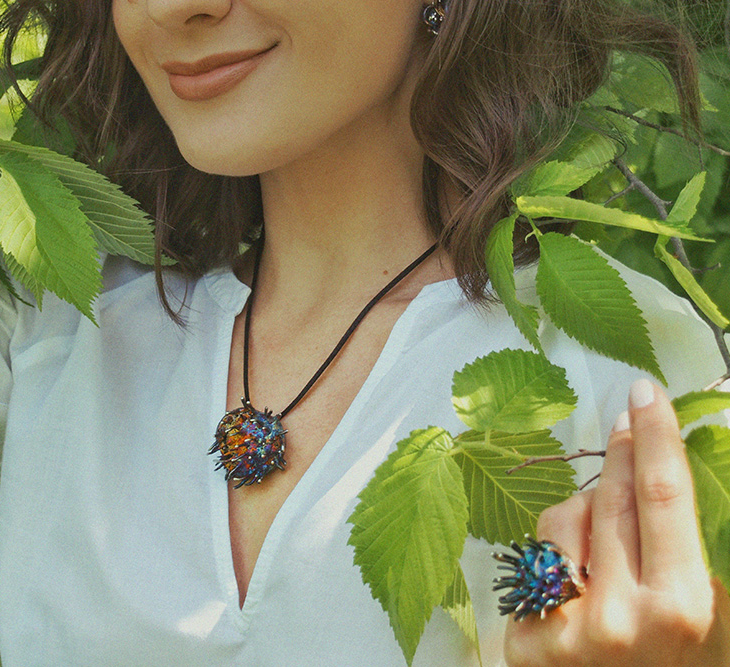 Кулон в серебре Love Alchemy, Каштан, фото 2