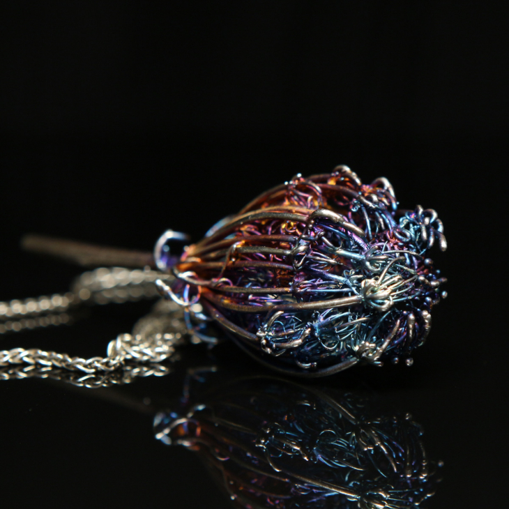 Кулон в серебре Fleur de Magique, Тмин, фото 2