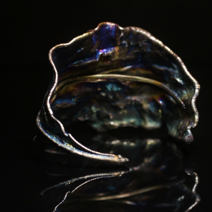 Браслет Flora в серебре, Пион, фото 2