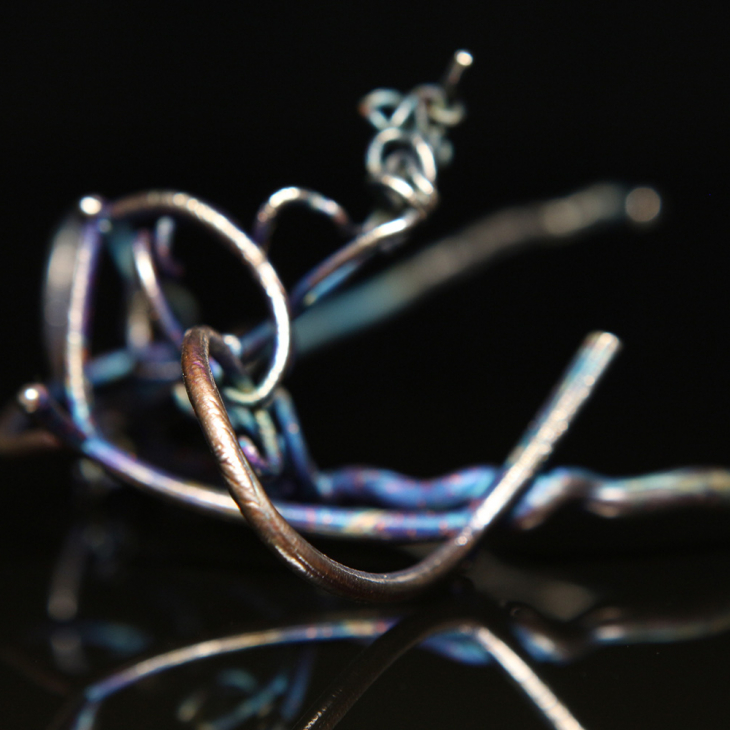 Браслет в серебре Flora, Горошек, фото 3