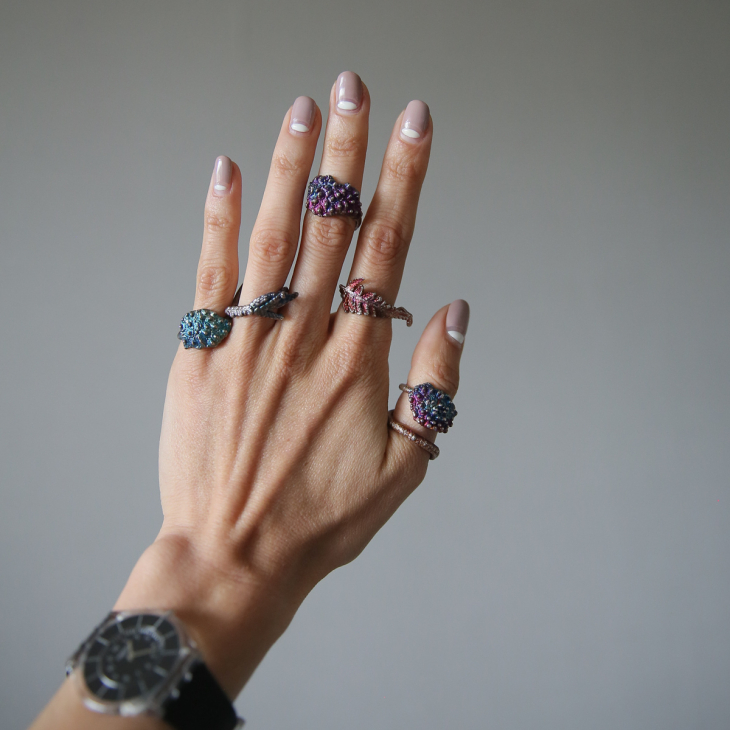 Кольцо в серебре Love Alchemy, Личи, фото 4