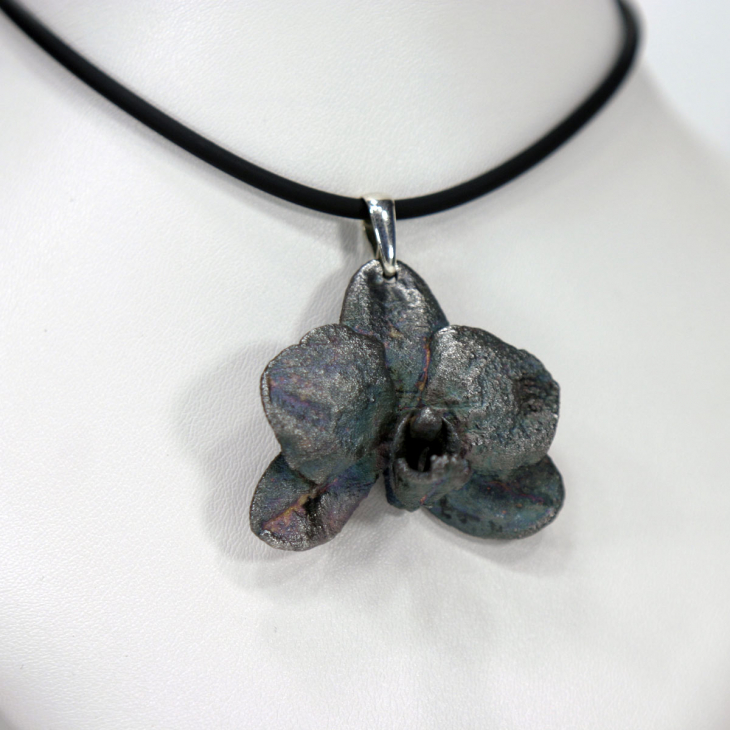 Кулон в серебре Fleur de Magique, Орхидея, фото 2