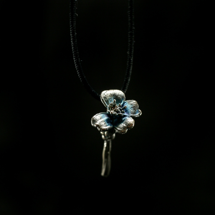 Кулон в серебре Fleur de Magique, Бархатцы, фото 2