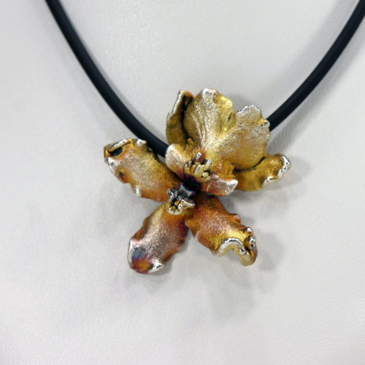 Кулон в серебре Fleur de Magique, Орхидея, фото 3