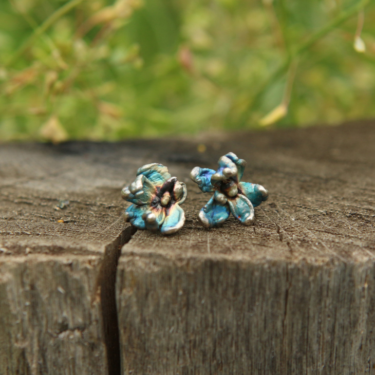 Серьги в серебре Fleur de Magique, Сирень, фото 2