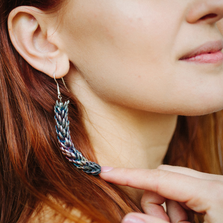 Серьги в серебре Before Time, Араукария, фото 2