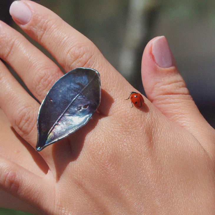 Кольцо в серебре Love Alchemy, Лавр, фото 4