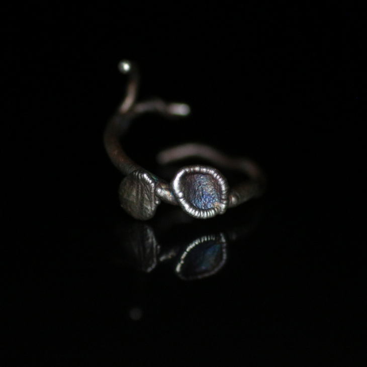 Ring in silver, Hydrangea , фото 5