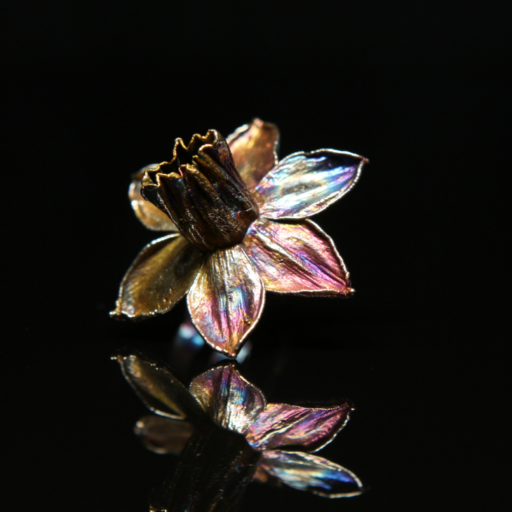 Кольцо в серебре Fleur de Magique, Нарцисс, фото 2