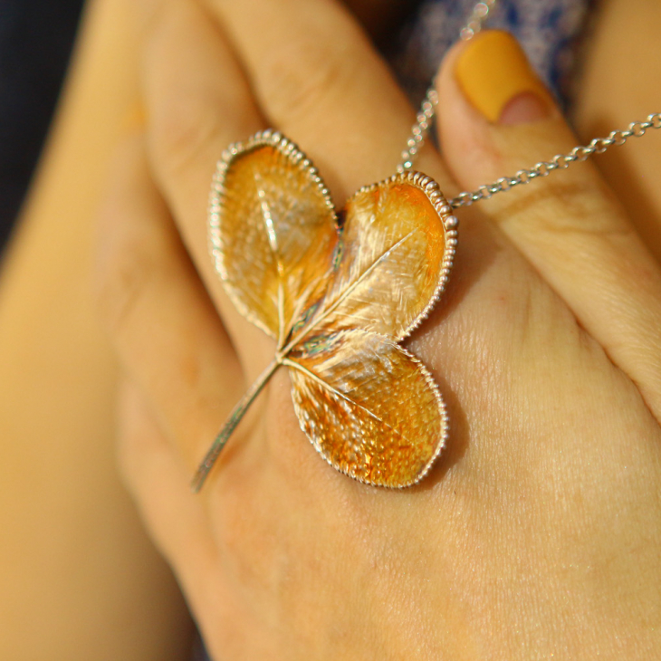 Pendant in silver, Clover, фото 3
