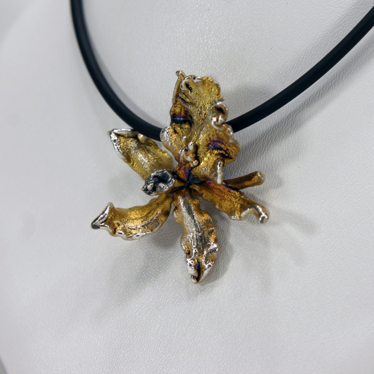 Кулон в серебре Fleur de Magique, Орхидея, фото 3