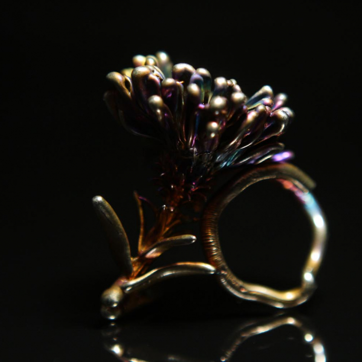 Кольцо в серебре Fleur de Magique, Хризантема, фото 2