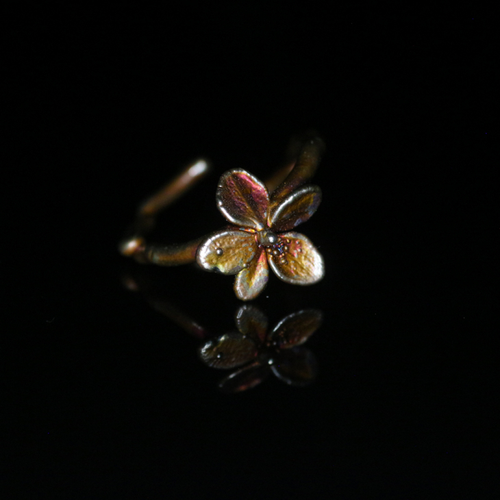 Ring in silver, Hydrangea , фото 3