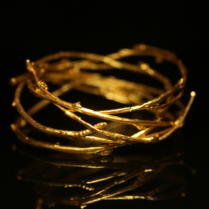 Браслет в золоте Flora, Береза, фото 2