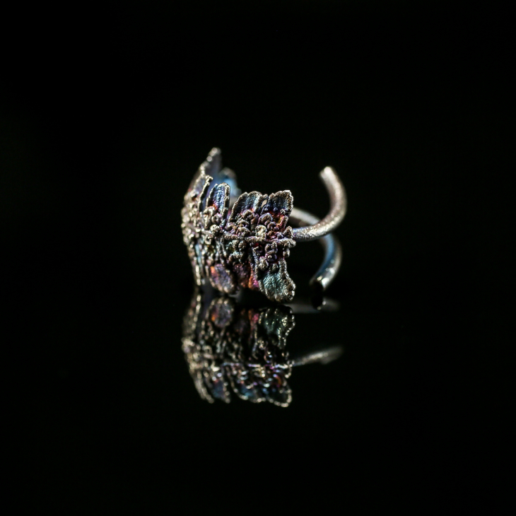 Кольцо в серебре Fern Flower, Папоротник, фото 5