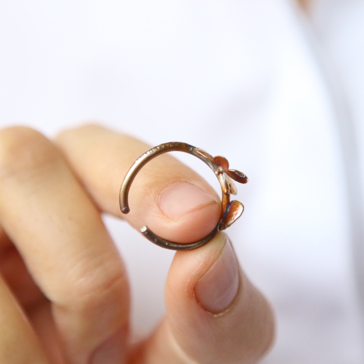 Ring in silver, Hydrangea , фото 2