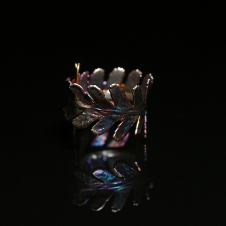 Кольцо Fern Flower в серебре, Папоротник, фото 2