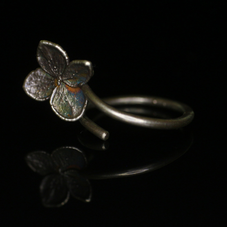 Rings in silver, Hydrangea , фото 5
