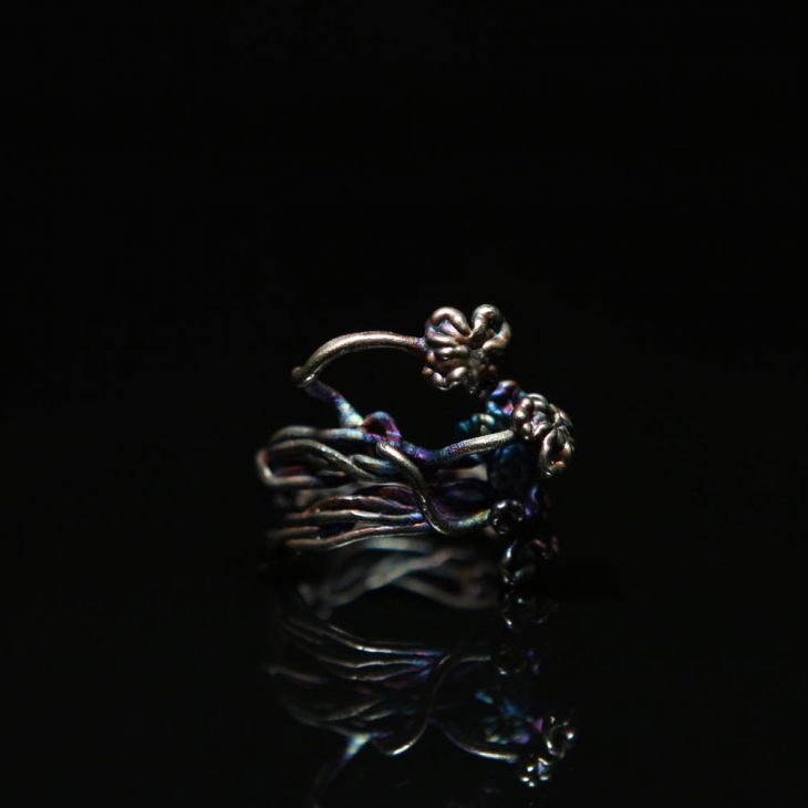 Кольцо в серебре Fleur de Magique, Сирень, фото 2